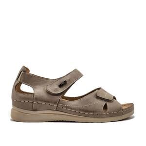 NEW HELIOS women's ariadne leather sandals in beige